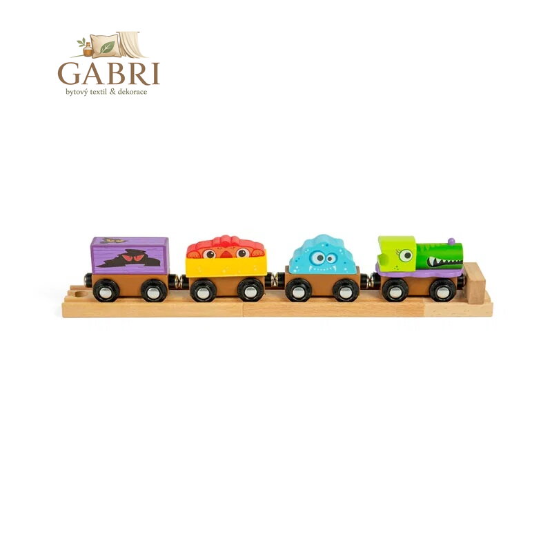 Bigjigs Rail Dřevěný vláček Příšerky