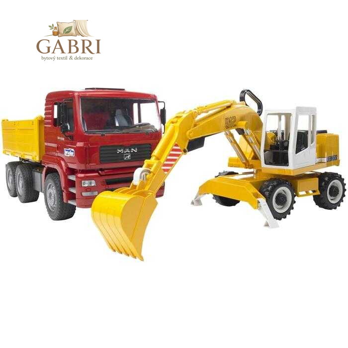 Bruder Nákladní auto MAN a  bagr