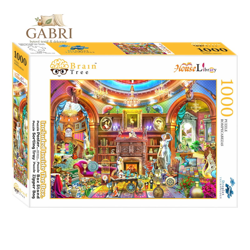 Brain Tree Puzzle Domácí knihovna 1000 dílků
