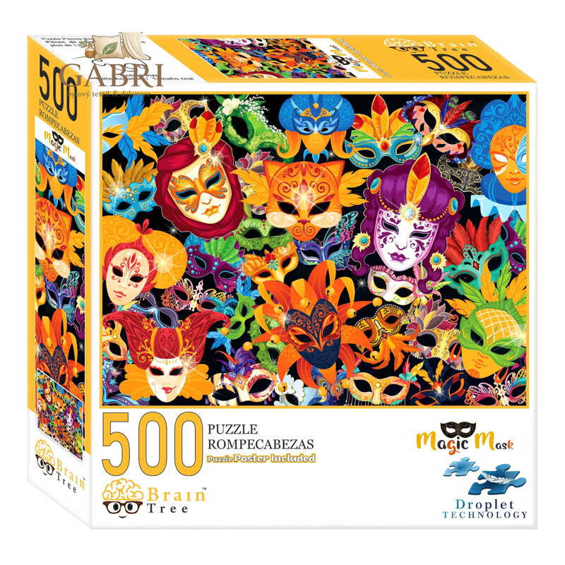 Brain Tree Puzzle Kouzelné masky 500 dílků