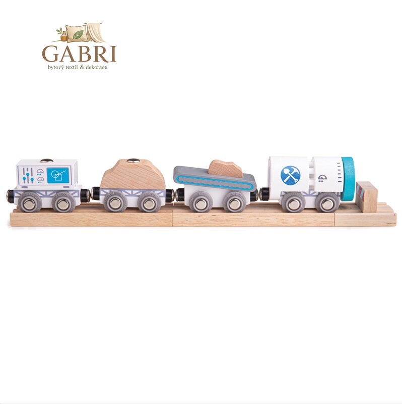 Bigjigs Rail Dřevěný důlní vlak