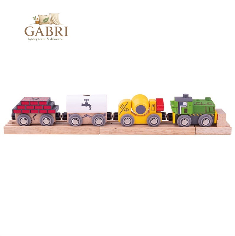 Bigjigs Rail Dřevěný stavební vlak