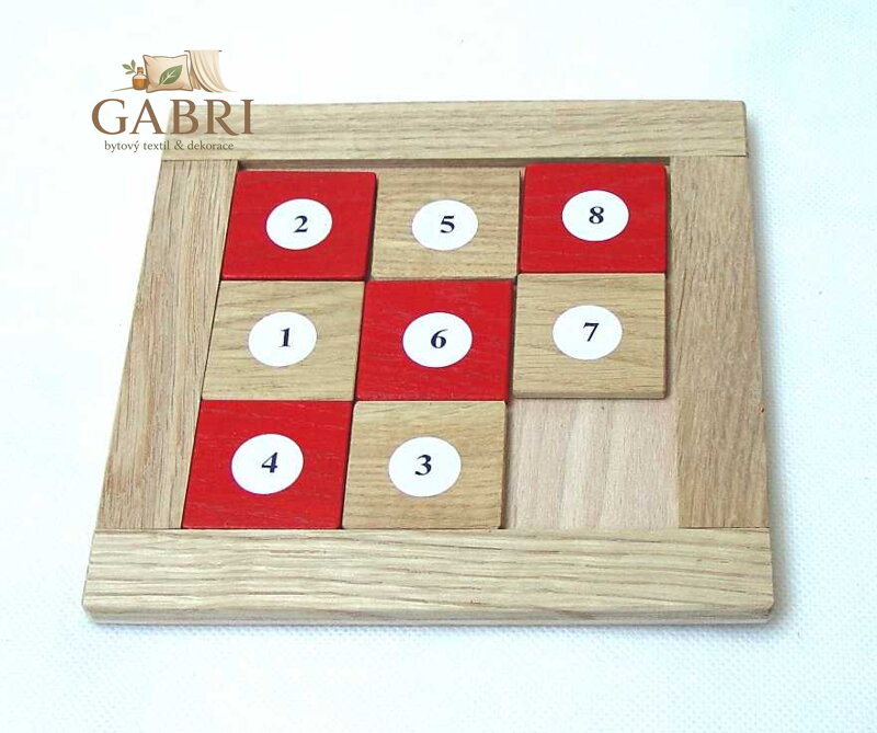 Dřevěná didaktická hračka čísla