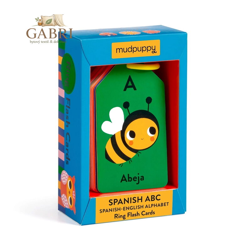 Mudpuppy ABC španělsko-anglické karty na kroužku 27 ks