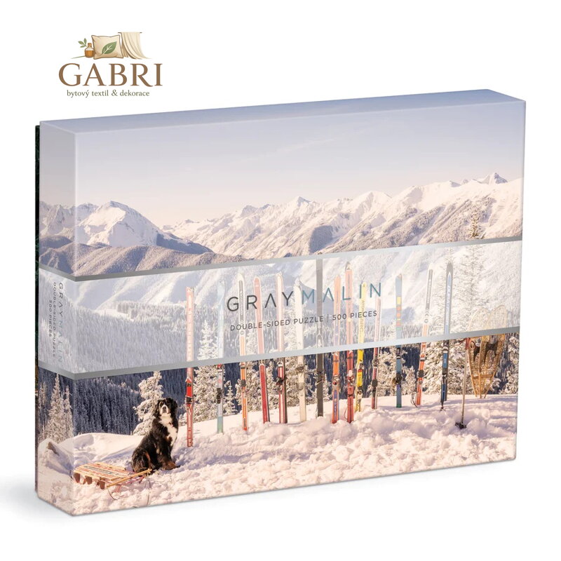 Galison Puzzle Zimní prázdniny 500 dílků