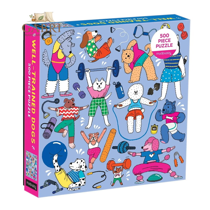 Mudpuppy Cvičící psi 500 dílků