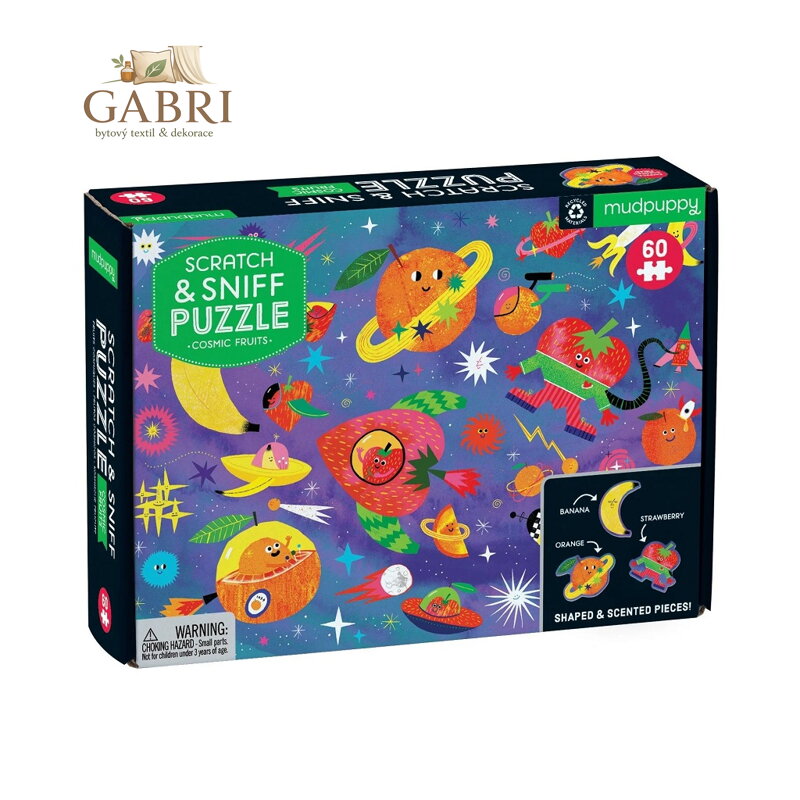 Mudpuppy Puzzle Vesmírné ovoce s vůní 60 dílků