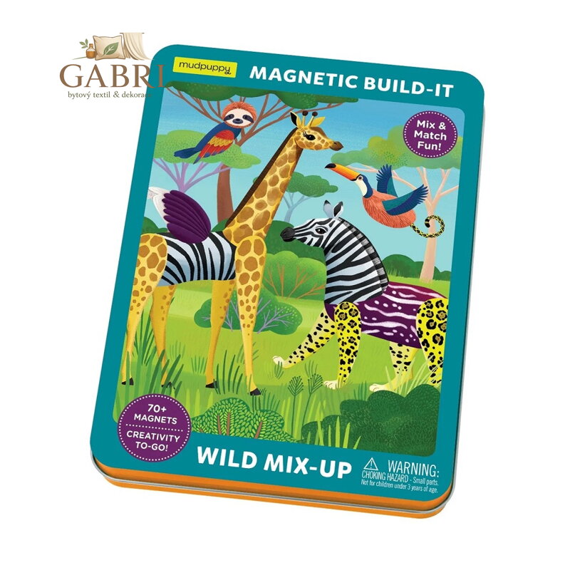 Mudpuppy Magnetická sada Divoká zvířata