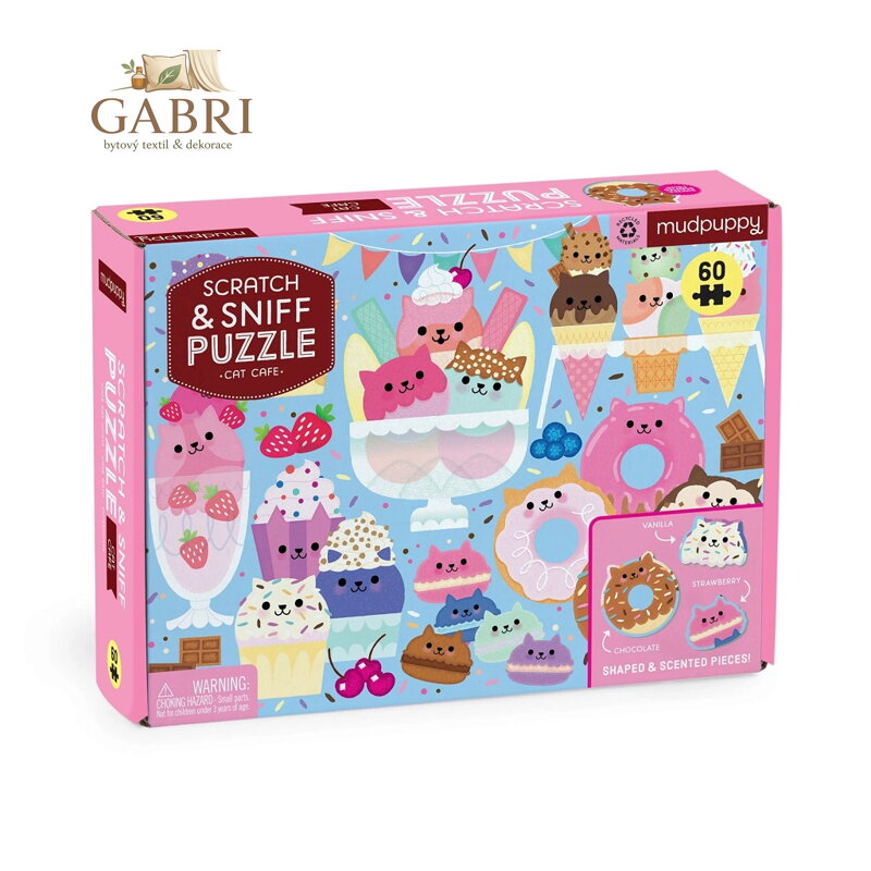 Mudpuppy Puzzle Kočičí kavárna s vůní 60 dílků