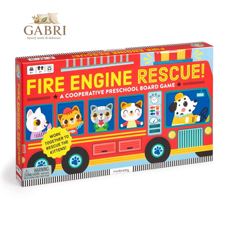 Mudpuppy Desková hra Hasičská záchranná akce!