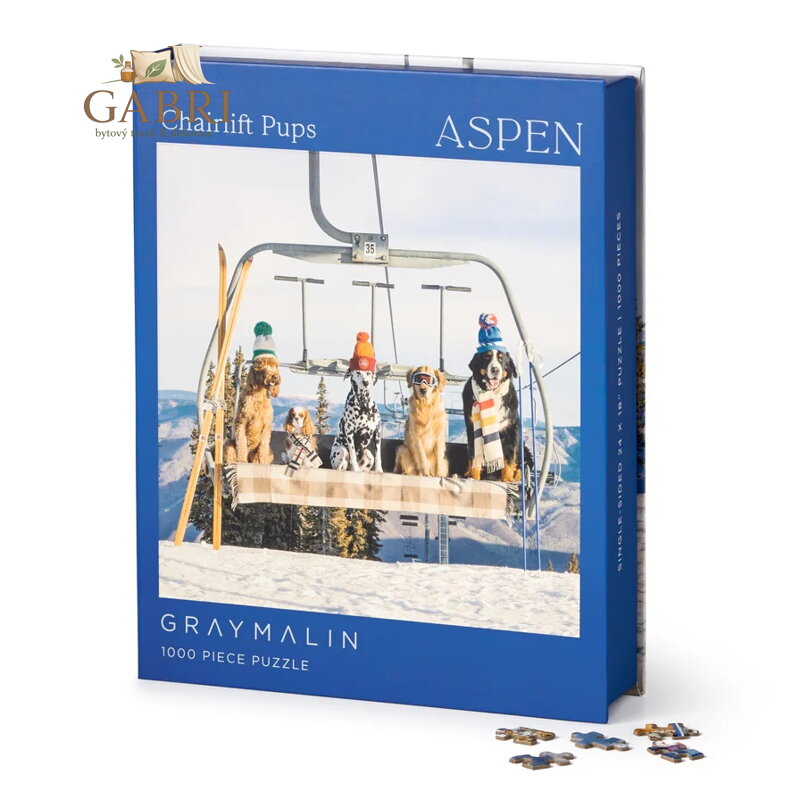 Galison Puzzle Psi v Aspenu Gray Malin 1000 dílků