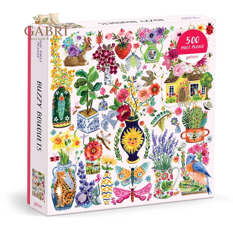 Galison Puzzle Květiny plné života 500 dílků
