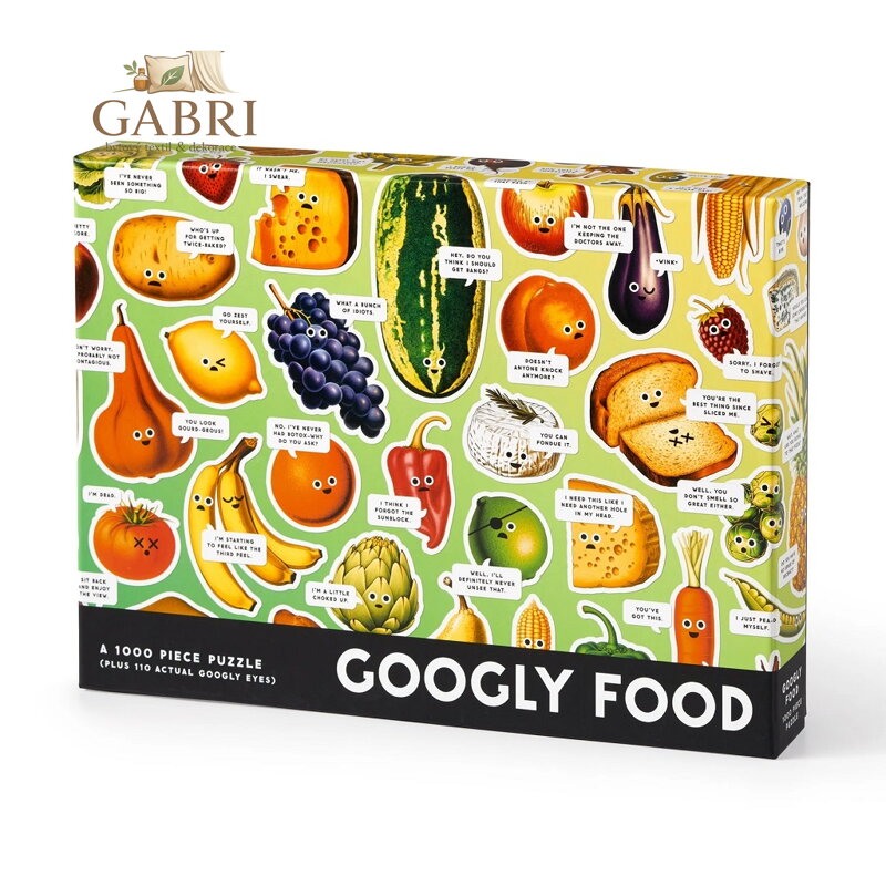 Galison Puzzle Googly Food 1000 dílků