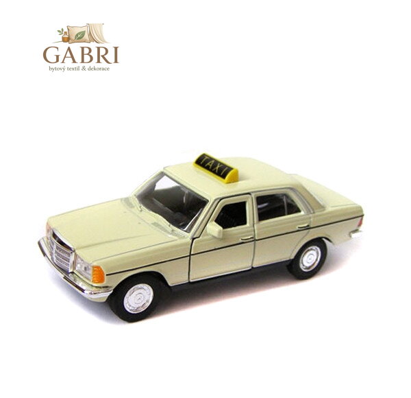 Welly Mercedes Benz E-Class (230E) W123 TAXI 1:34 krémový