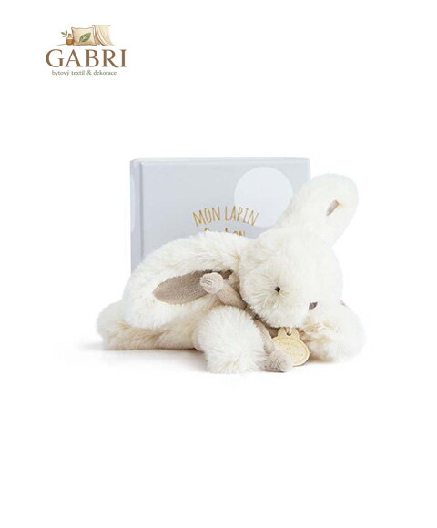 Doudou Dárková sada - Plyšový králíček béžový 16 cm