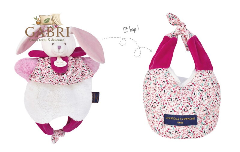 Doudou Králíček v tašce 3v1