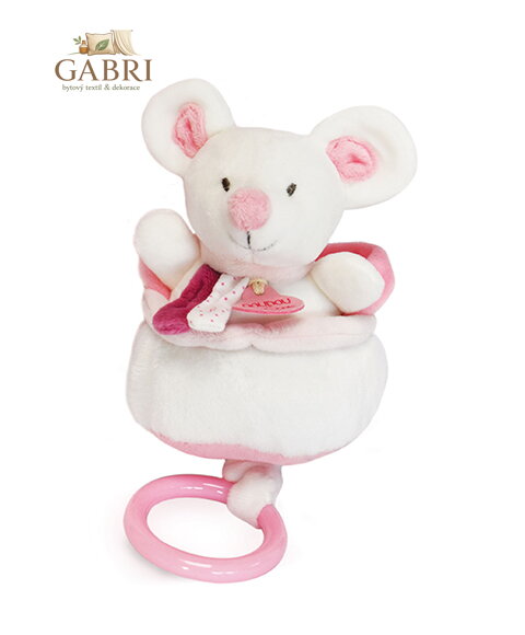 Doudou Plyšová hudební hračka 20 cm myš
