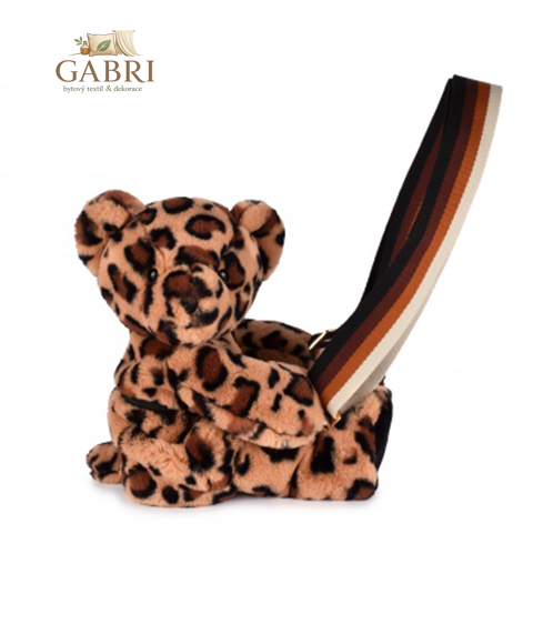 Doudou Plyšová taška přes rameno Leopard 30 cm