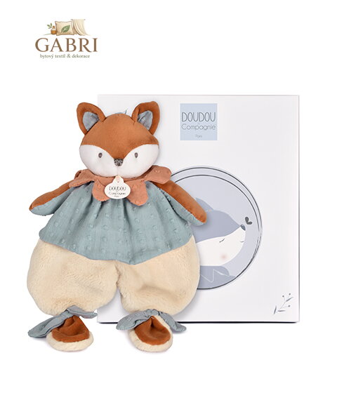 Doudou Dárková sada Plyšový muchláček liška Timo 29 cm