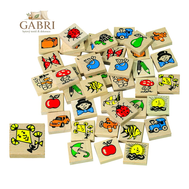 Detoa Dřevěné pexeso 40 ks