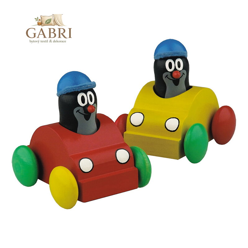 Detoa Autíčko s pískajícím krtkem 1 ks