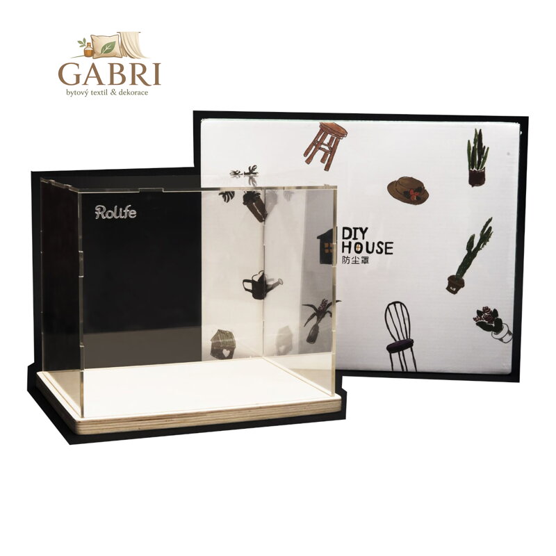 RoboTime Kryt na miniatury domečku Plexisklo kvádr