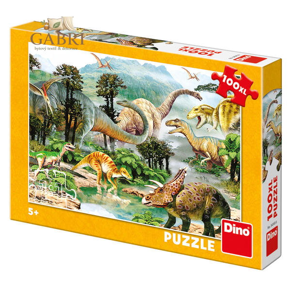 Dino Puzzle Život Dinosaurů 100 dílků