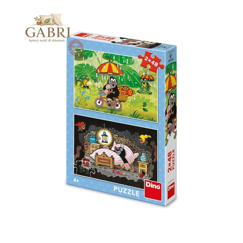 Dino Puzzle Krtkův den 2x48 dílků