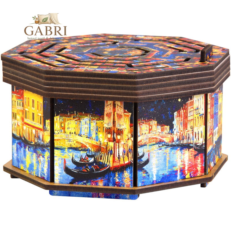 EscapeWelt Dřevěný hlavolam Art Secret Maze Box