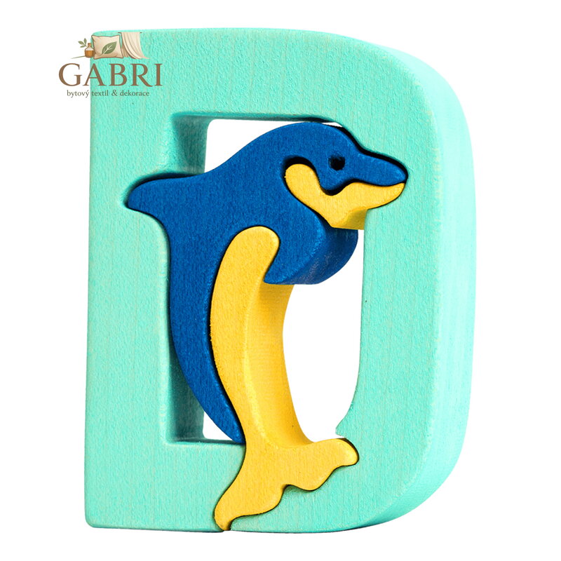 Fauna Abeceda písmenko D delfín