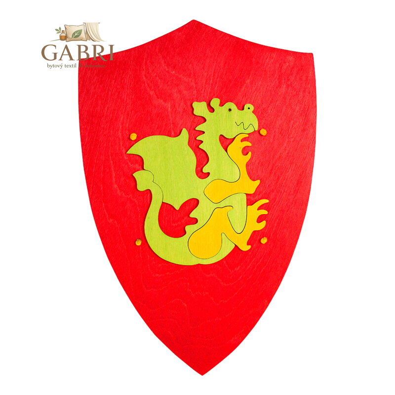 Fauna Dřevěný štít s drakem