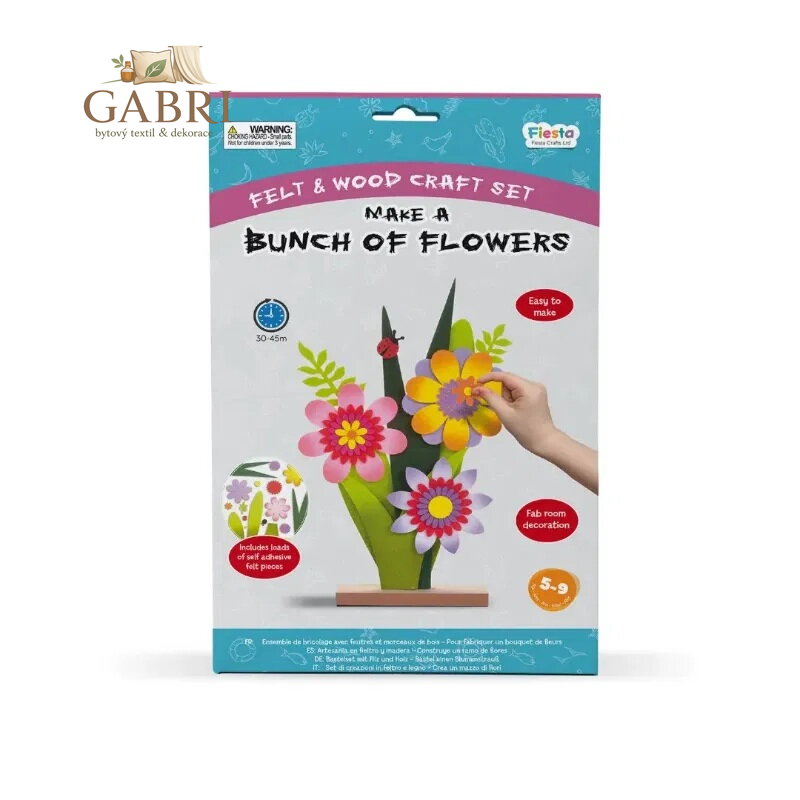 Fiesta Crafts 3D skládačka Kreativní sada Kytice