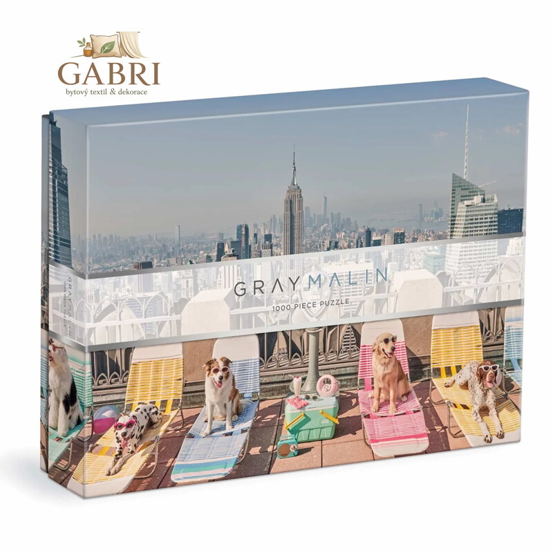 Galison Puzzle Psi v New Yorku Gray Malin 1000 dílků
