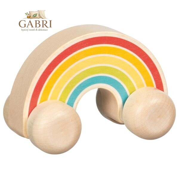 Goki Dřevěné duhové autíčko