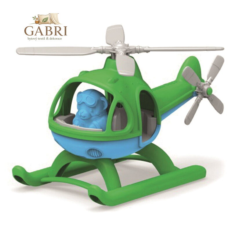 Green Toys Vrtulník zelený
