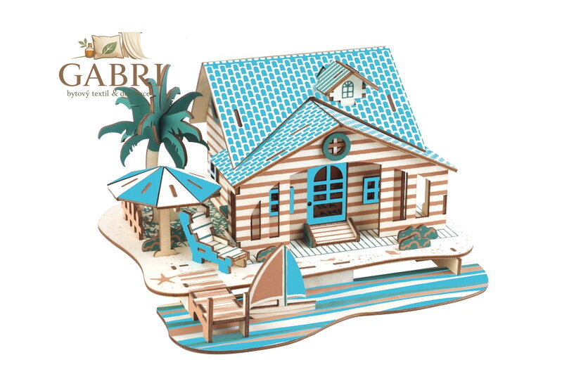 Woodcraft Dřevěné 3D puzzle Vila na Bali