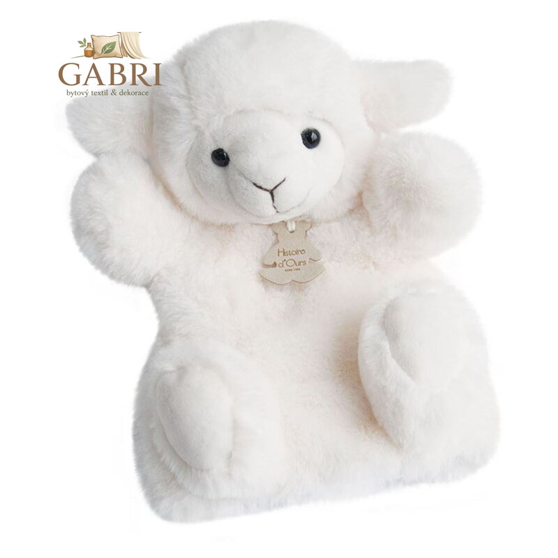 Doudou Histoire d´Ours Plyšový maňásek beránek 25 cm