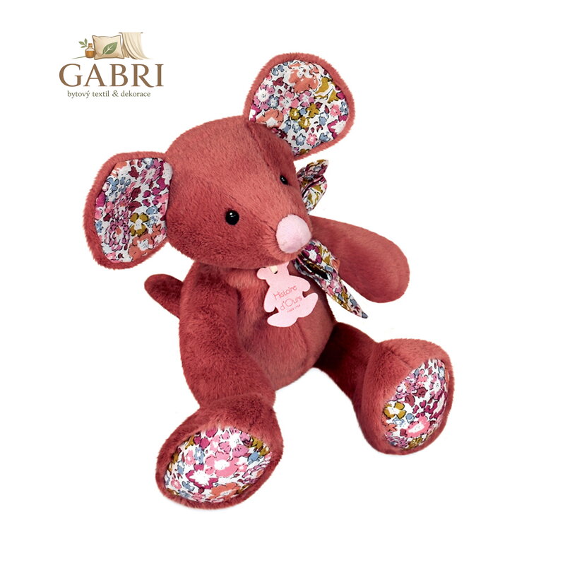 Doudou Histoire d´Ours Plyšová zvířátka 20 cm 1 ks myš
