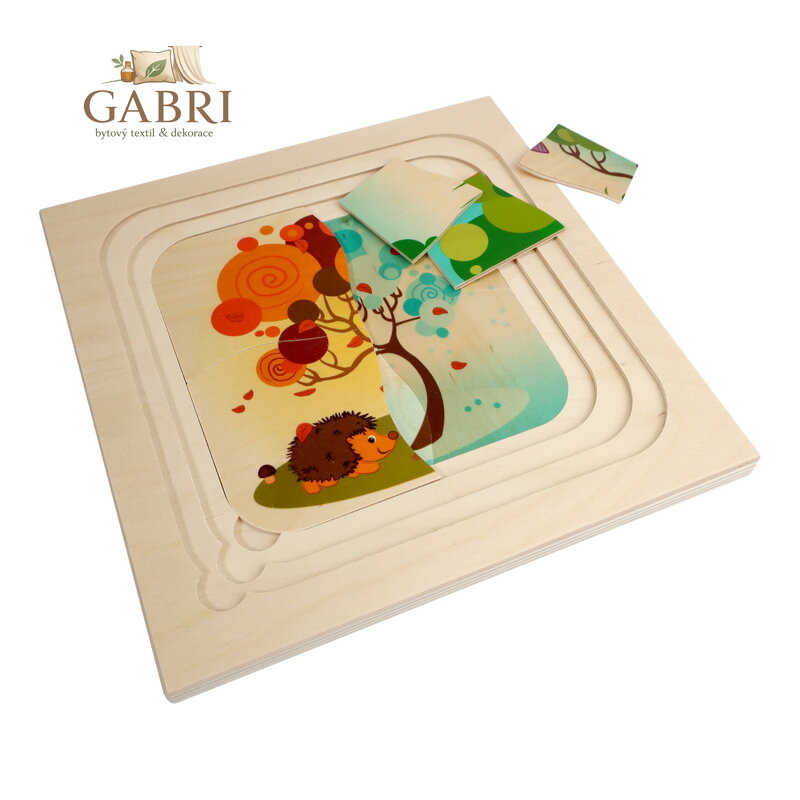 Hess Dřevěné puzzle roční období