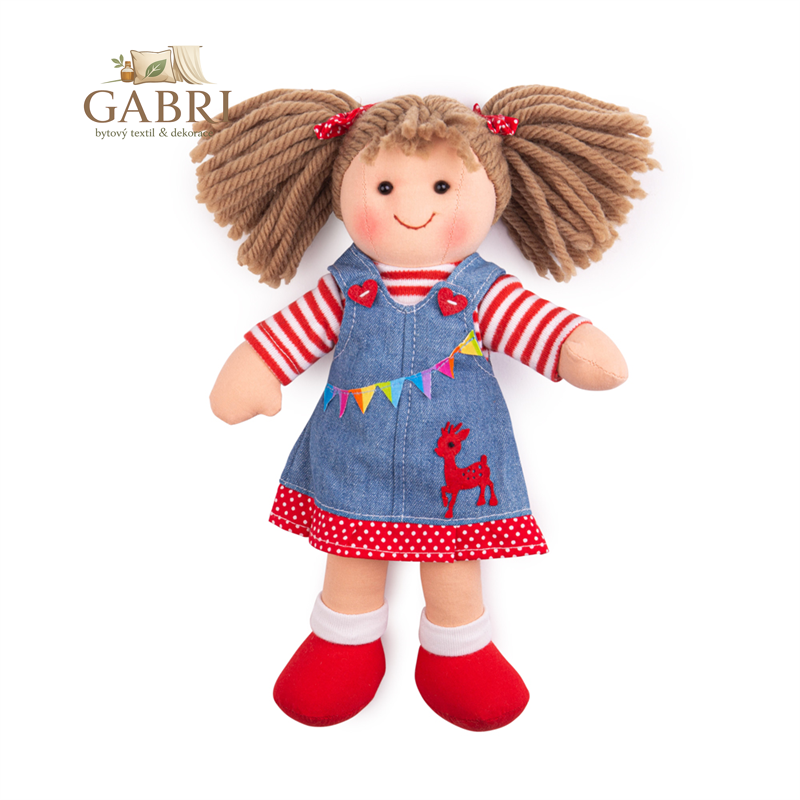 Bigjigs Toys Látková panenka Hattie 28 cm
