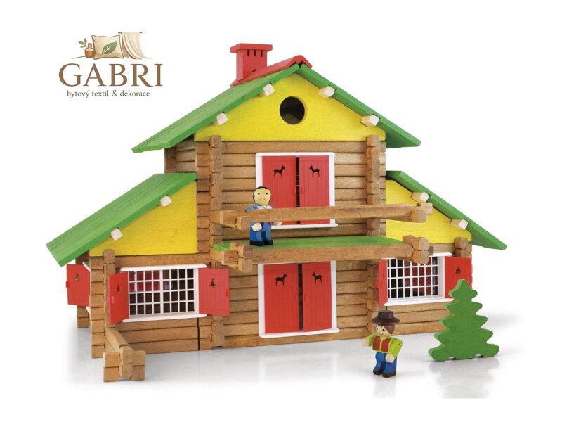 Jeujura Dřevěná stavebnice 240 dílů