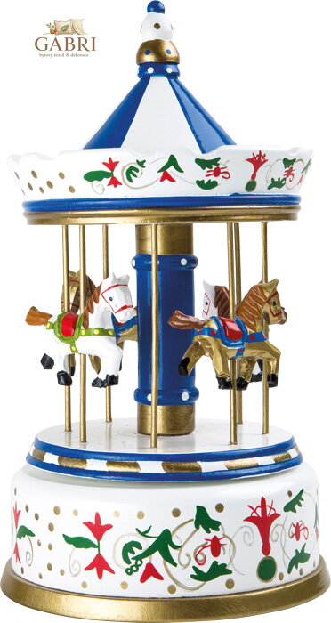 Small Foot Dřevěná hrací skříňka koníčkový kolotoč - poškozený obal