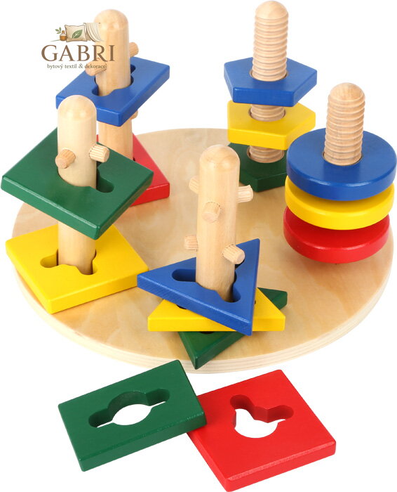 small foot Motorický labyrint geometrické tvary 3D Motorická věž