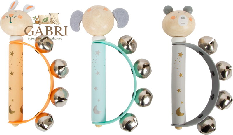 small foot Pastelová tamburína 1 ks