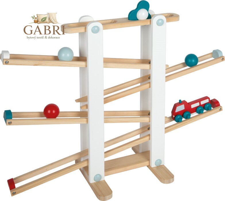 small foot Dřevěná kuličková dráha