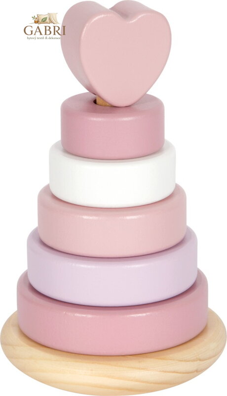 small foot Nasazování na tyč Věž růžová - poškozený obal