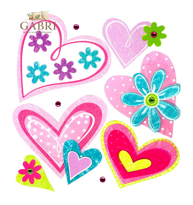 small foot Samolepící dekorace na zeď Srdce