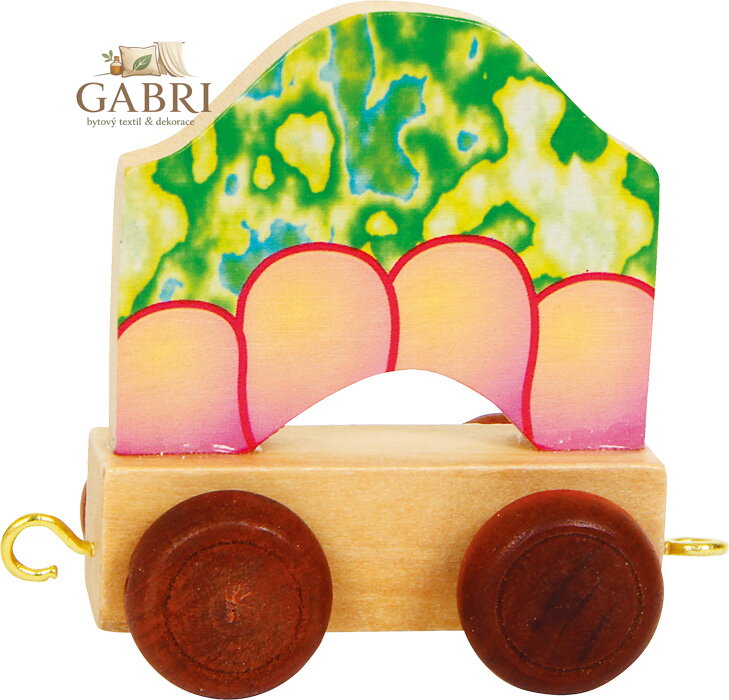 small foot Vláček abeceda vagónek dračí tělo