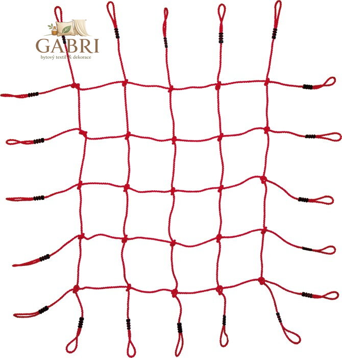 small foot Šplhací síť červená