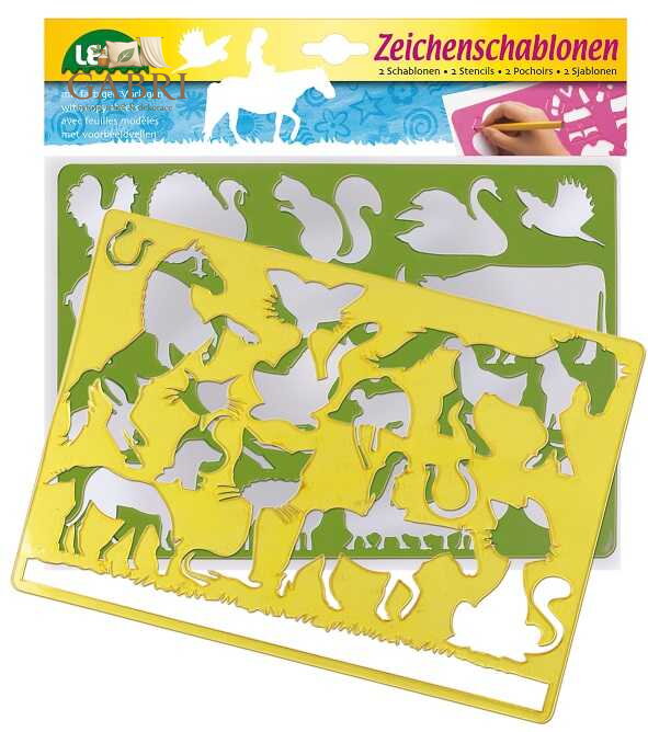 Lena Kreslící šablony koně, kočky